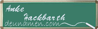 Anke Hackbarth Visitenkarte